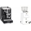 La Pavoni Mini Cellini, black + Ascaso H64, white La Pavoni Mini Cellini, black + Ascaso H64, white