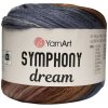 YarnArt Symphony Dream 3111 Tmavo hnedá, modrá YarnArt Symphony Dream 3111 Tmavo hnedá, modrá