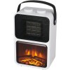 Elektrický krb s imitáciou plameňa – voľne stojaci, biely, 600/1200 W Elektrický krb s imitáciou plameňa – voľne stojaci, biely, 600/1200 W