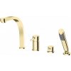 BESCO - 4 - otvorová vaňová batéria DECCO zlatá lesklá s príslušenstvom BABWD4JZ BESCO - 4 - otvorová vaňová batéria DECCO zlatá lesklá s príslušenstvom BABWD4JZ