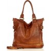 MARCO MAZZINI Camel kožená shopper kabelka Vera pelle MARCO MAZZINI Camel kožená shopper kabelka Vera pelle