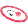 Smart Hula Hop chudnúci kruh s výstupkami a závažím 50cm, ružový, REBEL ACTIVE Smart Hula Hop chudnúci kruh s výstupkami a závažím 50cm, ružový, REBEL ACTIVE