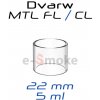 KHW MODS Dvarw MTL FL/CL 22 mm náhradné sklo 5 ml KHW MODS Dvarw MTL FL/CL 22 mm náhradné sklo 5 ml