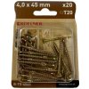KOELNER Skrutka kalená konštr. do dreva, zapust.hlava,4x45mm