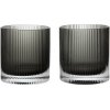 Ferm Living Poháre Ripple Tumbler Smoked Gray, set 2 ks – dymové Ferm Living Poháre Ripple Tumbler Smoked Gray, set 2 ks – dymové