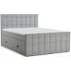 Sivá boxspring posteľ s úložným priestorom 180x200 cm Tasca – Maison de Rêve Sivá boxspring posteľ s úložným priestorom 180x200 cm Tasca – Maison de Rêve