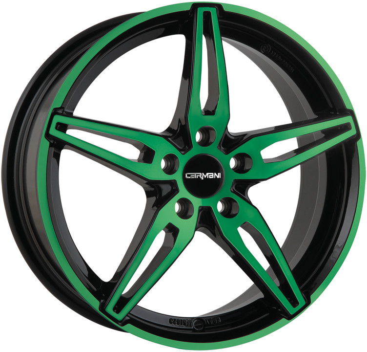 CARMANI 15 6,5x16 5x114,3 ET38 neon green polished