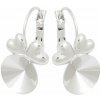 Crystal-ZONE Náušnice SRDIEČKA Rivoli 12mm ródium Crystal-ZONE Náušnice SRDIEČKA Rivoli 12mm ródium