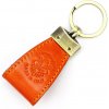 Prívesok na kľúče z oranžovej kože Florence BRE-4 10,5 x 2 x 3,8 cm Prívesok na kľúče z oranžovej kože Florence BRE-4 10,5 x 2 x 3,8 cm