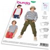 Strih Burda 9346 - Detské tričko, tričko s dlhým rukávom Strih Burda 9346 - Detské tričko, tričko s dlhým rukávom