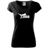 Coma paródia - Dámske tričko Pure - 3XL ( Čierna ) Coma paródia - Dámske tričko Pure - 3XL ( Čierna )