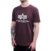 Alpha Industries Basic T Shirt Deep Maroon tričko pánske Farba: bordová, Veľkosť: S Alpha Industries Basic T Shirt Deep Maroon tričko pánske Farba: bordová, Veľkosť: S