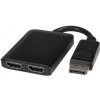 PremiumCord adaptér DisplayPort - 2x HDMI / rozšírenie + zrkadlenie obrazu / 4K * 2K @ 30Hz (kportad18) PremiumCord adaptér DisplayPort - 2x HDMI / rozšírenie + zrkadlenie obrazu / 4K * 2K @ 30Hz (kportad18)