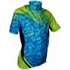 HAVEN Cyklistický dres s krátkym rukávom - SINGLETRAIL KID - modrá/zelená 130 cm HAVEN Cyklistický dres s krátkym rukávom - SINGLETRAIL KID - modrá/zelená 130 cm