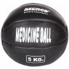 Merco Black Leather kožená medicinálna lopta hmotnosť 5 kg Merco Black Leather kožená medicinálna lopta hmotnosť 5 kg
