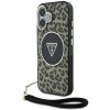 Guess IML Leopard Triangle Logo Strap MagSafe Zadní Kryt pre iPhone 16 Brown Guess IML Leopard Triangle Logo Strap MagSafe Zadní Kryt pre iPhone 16 Brown