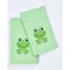Uterák froté pre deti s výšivkou, Žaba, zelený, 30 x 50 cm Uterák froté pre deti s výšivkou, Žaba, zelený, 30 x 50 cm