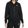 Dámske mikiny Nike Sportswear Club Fleece Full Zip - Čierny (XL) Dámske mikiny Nike Sportswear Club Fleece Full Zip - Čierny (XL)
