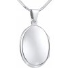 SILVEGO Strieborný oválny otvárací medailón 27 mm PRM10294 SILVEGO Strieborný oválny otvárací medailón 27 mm PRM10294