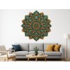 Nalepte.cz Posvätná mandala textilní prelepiteľná nálepka na stenu list 75 x 75 cm Nalepte.cz Posvätná mandala textilní prelepiteľná nálepka na stenu list 75 x 75 cm