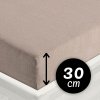 Froté napínacie prestieradlo na vysoký matrac FR-027 Sivohnedé 200 x 220 - výška 30 cm Froté napínacie prestieradlo na vysoký matrac FR-027 Sivohnedé 200 x 220 - výška 30 cm