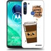 Picasee silikónový prehľadný obal pre Motorola Moto G8 - Cute coffee Picasee silikónový prehľadný obal pre Motorola Moto G8 - Cute coffee