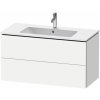 Duravit L-Cube skrinka 102x48.1x55 cm závesná kúpeľňová skrinka pod umývadlo biela LC624201818 Duravit L-Cube skrinka 102x48.1x55 cm závesná kúpeľňová skrinka pod umývadlo biela LC624201818