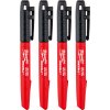 MILWAUKEE 4 x Značkovač - popisovač INKZALL jemný hrot - čierny 4932480551 MILWAUKEE 4 x Značkovač - popisovač INKZALL jemný hrot - čierny 4932480551