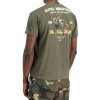 Alpha Industries tričko pánske Sky Wolf mud olive