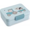 Detský obedár s priehradkami Tiny Farm, modrý Detský obedár s priehradkami Tiny Farm, modrý