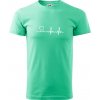 EKG zuby - Klasické pánske tričko vyššej gramáže - 2XL ( Mätová ) EKG zuby - Klasické pánske tričko vyššej gramáže - 2XL ( Mätová )