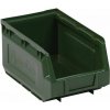 Manutan Plastový box Expert 12,5 x 14,5 x 24 cm, zelený