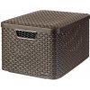 CURVER Úložný box RATTAN L, 44,5 x 24,8 x 33 cm, hnedý, 03619-210 CURVER Úložný box RATTAN L, 44,5 x 24,8 x 33 cm, hnedý, 03619-210