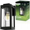 Záhradné nástenné svietidlo Lumiled čierne hliníkové E27 12 W Záhradné nástenné svietidlo Lumiled čierne hliníkové E27 12 W