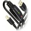 Axagon ADR-215B USB 2.0 A-M -> B-M aktivní propojovací / repeater, 15m