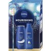 Nivea Nourishing Moments of Joy Nivea Creme Care upokojujúci sprchový gél 250 ml + NIVEA Body Milk výživné telové mlieko 250 ml kozmetická sada Nivea Nourishing Moments of Joy Nivea Creme Care upokojujúci sprchový gél 250 ml + NIVEA Body Milk výživné telové mlieko 250 ml kozmetická sada