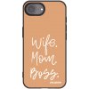 Picasee silikonový černý obal pro Apple iPhone 16e - Boss Mama Picasee silikonový černý obal pro Apple iPhone 16e - Boss Mama