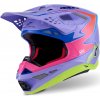 Přilba SUPERTECH S-M10 edice JETT LAWRENCE R01, ALPINESTARS (fialová/růžová fluo/žlutá fluo, vel. M) Přilba SUPERTECH S-M10 edice JETT LAWRENCE R01, ALPINESTARS (fialová/růžová fluo/žlutá fluo, vel. M)