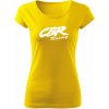 T-ričko CBR racing dámske tričko Farba trička: Žltá, Farba potlače: Biela, Veľkosť: M T-ričko CBR racing dámske tričko Farba trička: Žltá, Farba potlače: Biela, Veľkosť: M