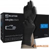 Mercator Medical Jednorazové bezpudrové nitrilové rukavice Mercator nitrylex black čierne 100 ks Veľkosť: M Mercator Medical Jednorazové bezpudrové nitrilové rukavice Mercator nitrylex black čierne 100 ks Veľkosť: M