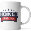 Sablio Hrnček Hokej je môj život - 200 ml - espresso Sablio Hrnček Hokej je môj život - 200 ml - espresso