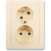 ABB, s.r.o. Swing L - 5513J-C02357 C1 - Zásuvka dvojnásobná, natočená dutina - krémová ABB, s.r.o. Swing L - 5513J-C02357 C1 - Zásuvka dvojnásobná, natočená dutina - krémová