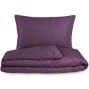 Kvalitex Saténové obliečky s prúžkom PURPUROVÉ Kvalitex Saténové obliečky s prúžkom PURPUROVÉ