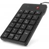 C-TECH klávesnica KBN-01, numerická, 23 kláves, USB slim black