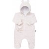 Dojčenský semiškový overal s kapucňou New Baby Sweetheart béžový Dojčenský semiškový overal s kapucňou New Baby Sweetheart béžový