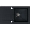 Sink Quality Ferrum, kuchynský granitový drez 770x450x190 mm + čierny sifón, čierna škvrnitá-BROCADE, SKQ-FER.B.1KDO.XB Sink Quality Ferrum, kuchynský granitový drez 770x450x190 mm + čierny sifón, čierna škvrnitá-BROCADE, SKQ-FER.B.1KDO.XB