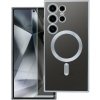 Puzdro Magsafe Shine Samsung Galaxy S24 Ultra - strieborné Puzdro Magsafe Shine Samsung Galaxy S24 Ultra - strieborné