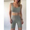 Sim Fashion Bezšvový cyklo komplet Sun Farba: Khaki, Veľkosť: S/M Sim Fashion Bezšvový cyklo komplet Sun Farba: Khaki, Veľkosť: S/M
