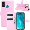 Peňaženkové kožené puzdro na Honor 9X Lite - Ružová Peňaženkové kožené puzdro na Honor 9X Lite - Ružová