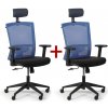 Kancelárska stolička FELIX 1+1 ZADARMO, modrá Kancelárska stolička FELIX 1+1 ZADARMO, modrá